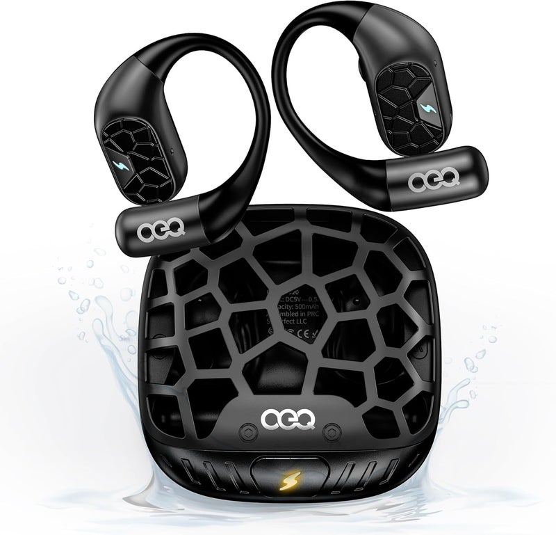 OEQ Store Open-Ear Bluetooth Earbuds - 24H Playtime, IPX5 Waterproof, Comfortable Clip-On Design for Workouts, Office, and Sensitive Ears with Secure Fit & Crystal Sound - Image 1